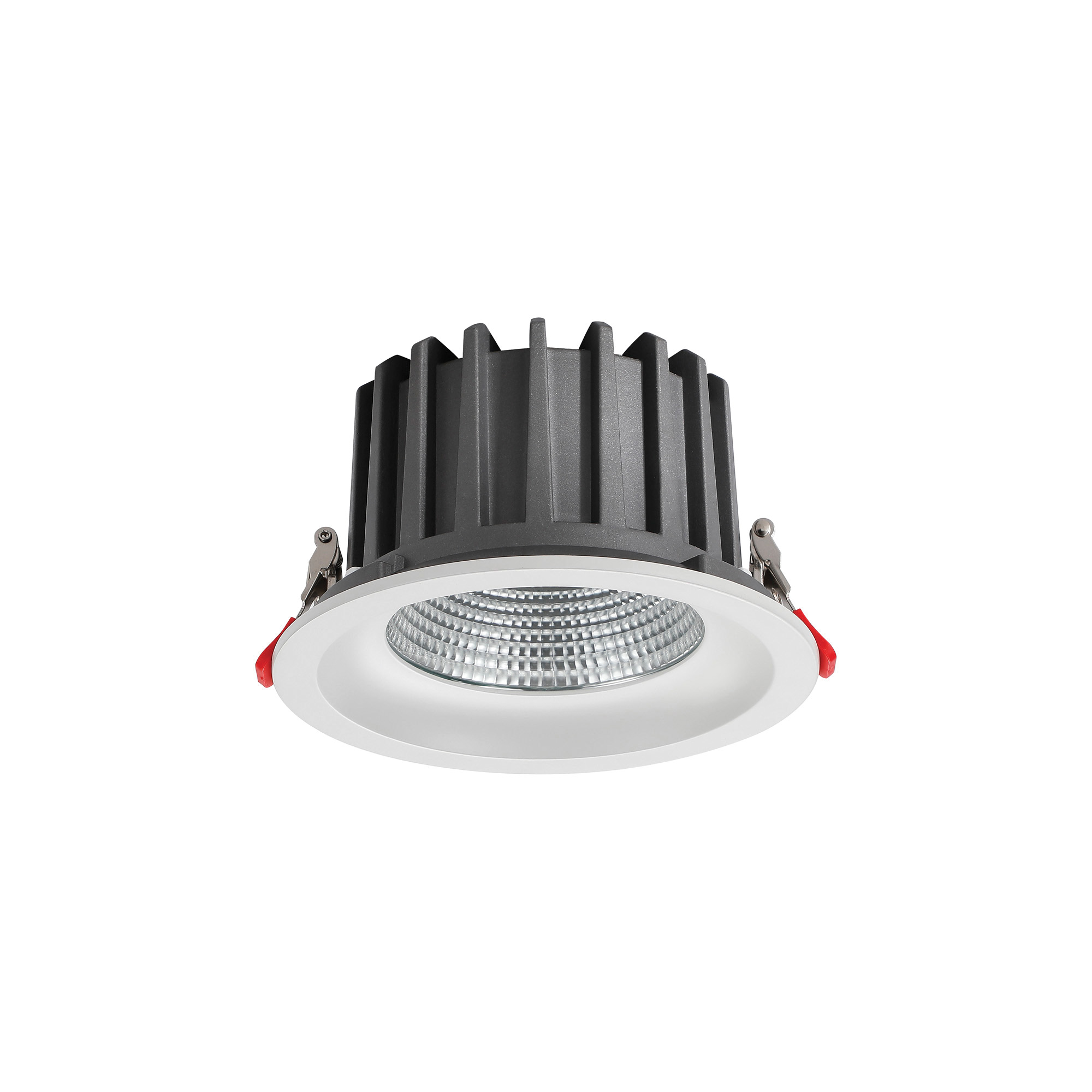 DL200058  Bionic 24; 24W; 700mA; White Deep Round Recessed Downlight; 1920lm ;Cut Out 155mm; 42° ; 3000K; IP44; DRIVER INC.; 5yrs Warranty.